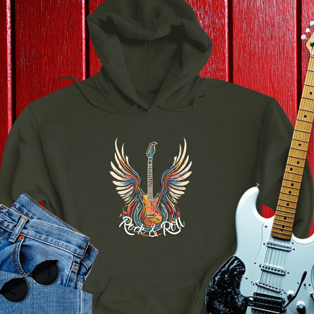 Acrylic Winged Guitar Hoodie