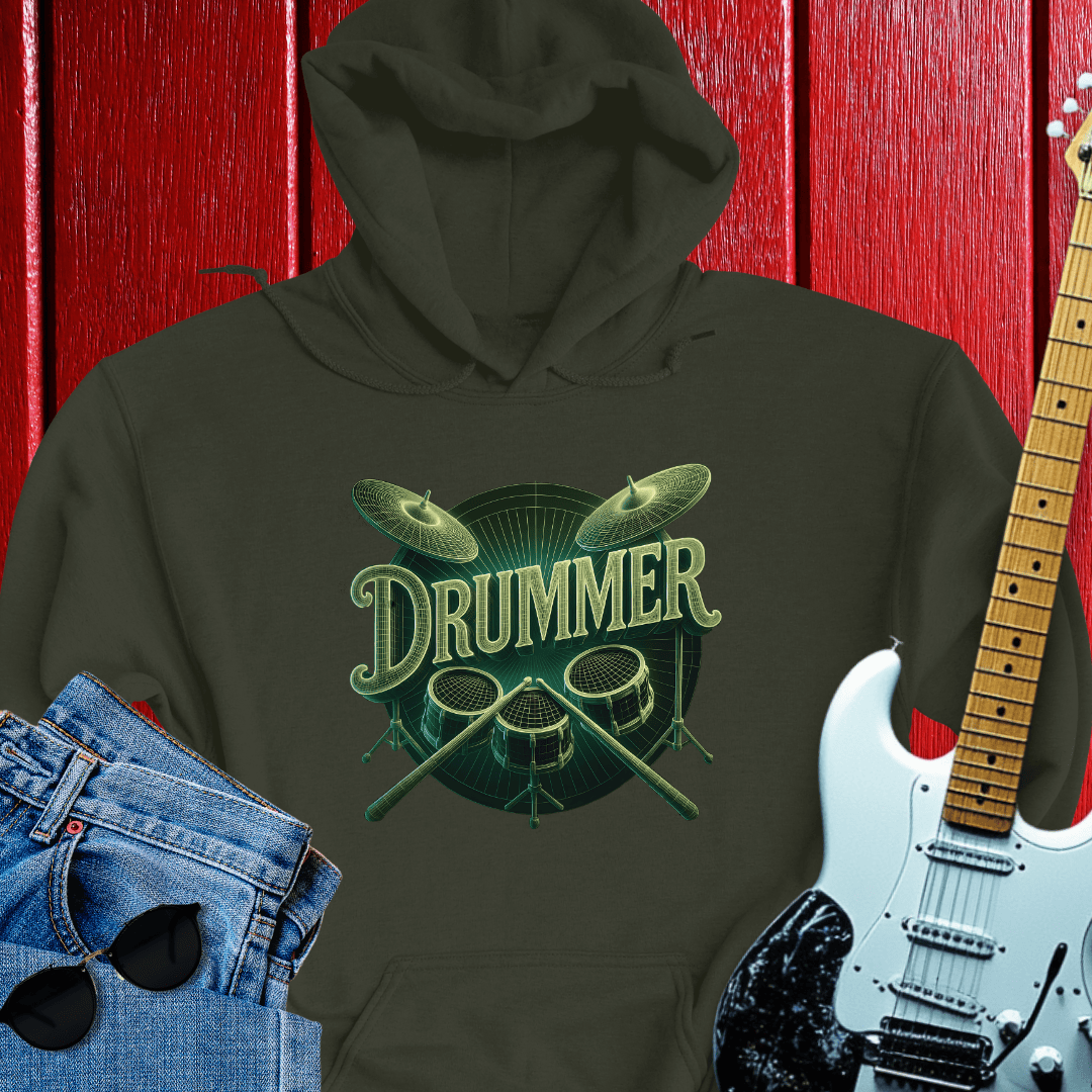 Framed Drummer Hoodie