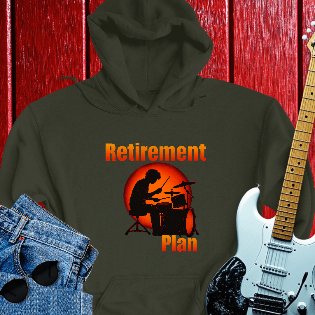 Retirement Drummer Hoodie