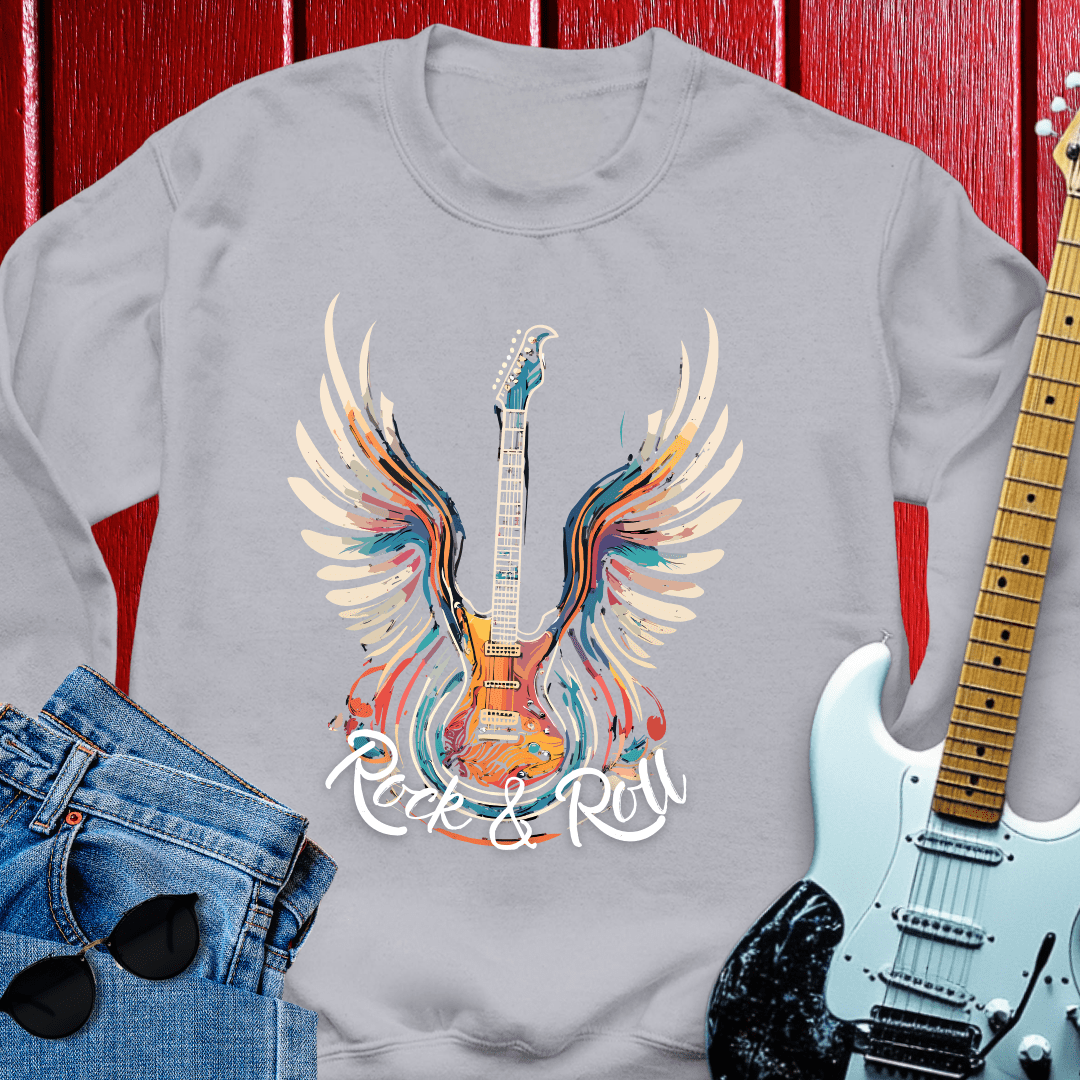 Acrylic Winged Guitar Crewneck
