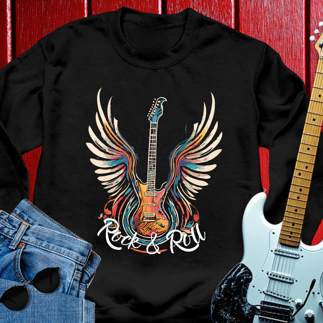 Acrylic Winged Guitar Crewneck