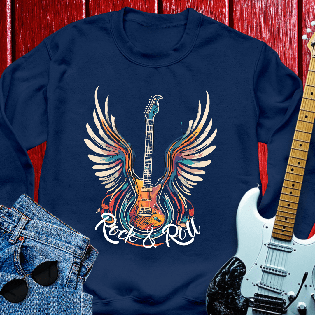 Acrylic Winged Guitar Crewneck