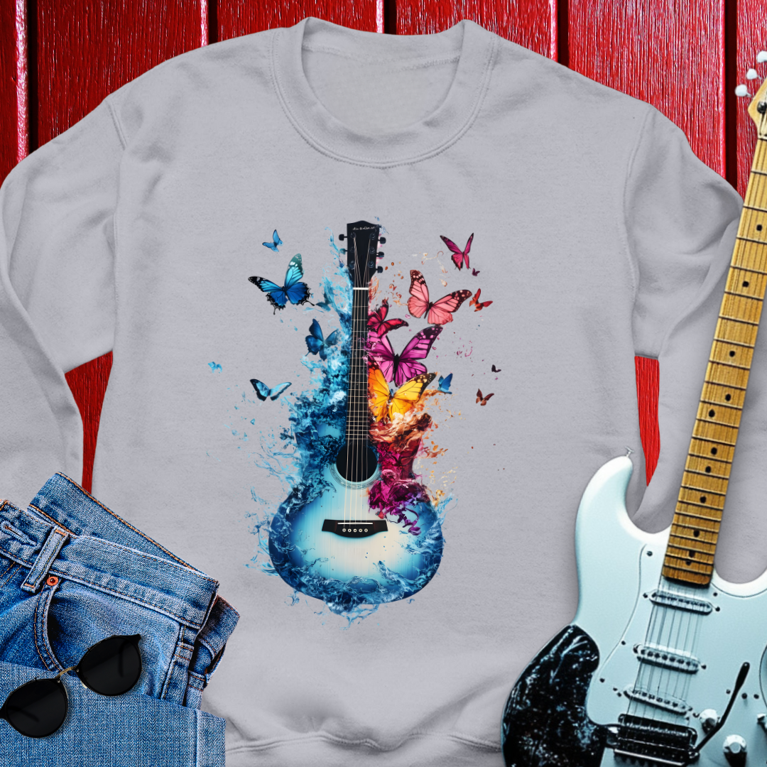 Butterfly Guitar Crewneck