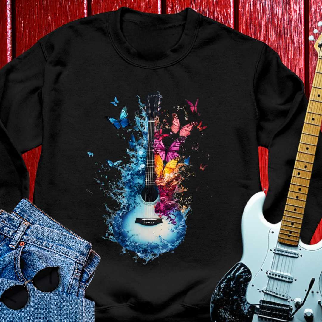 Butterfly Guitar Crewneck