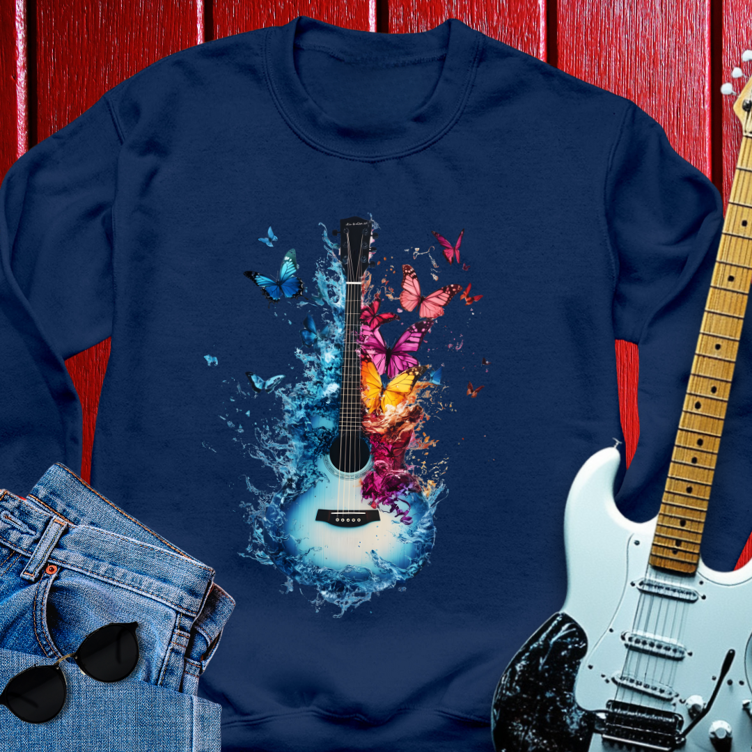 Butterfly Guitar Crewneck