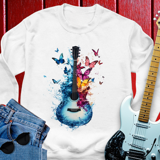 Butterfly Guitar Crewneck