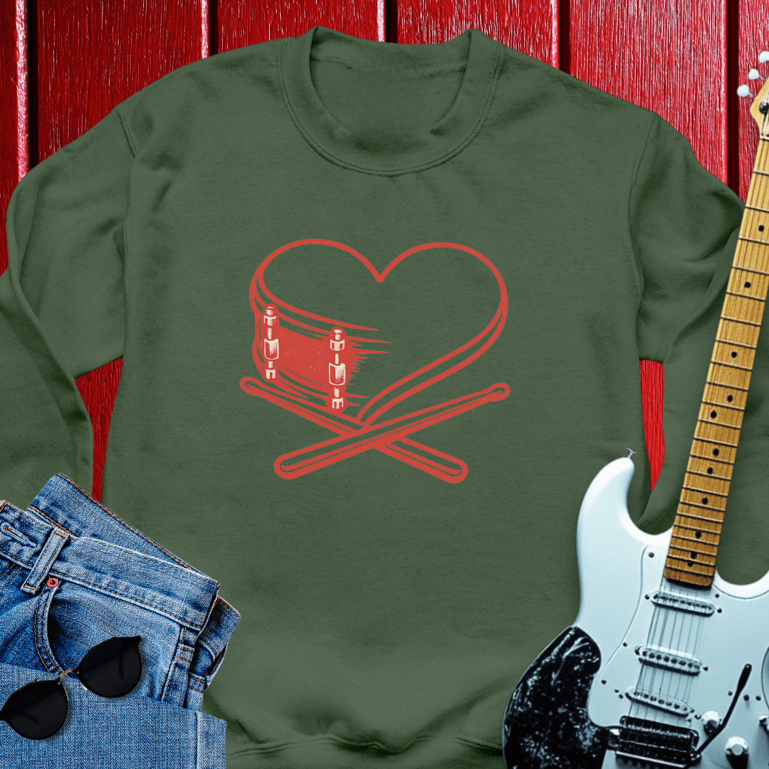 Drum Heart Crewneck