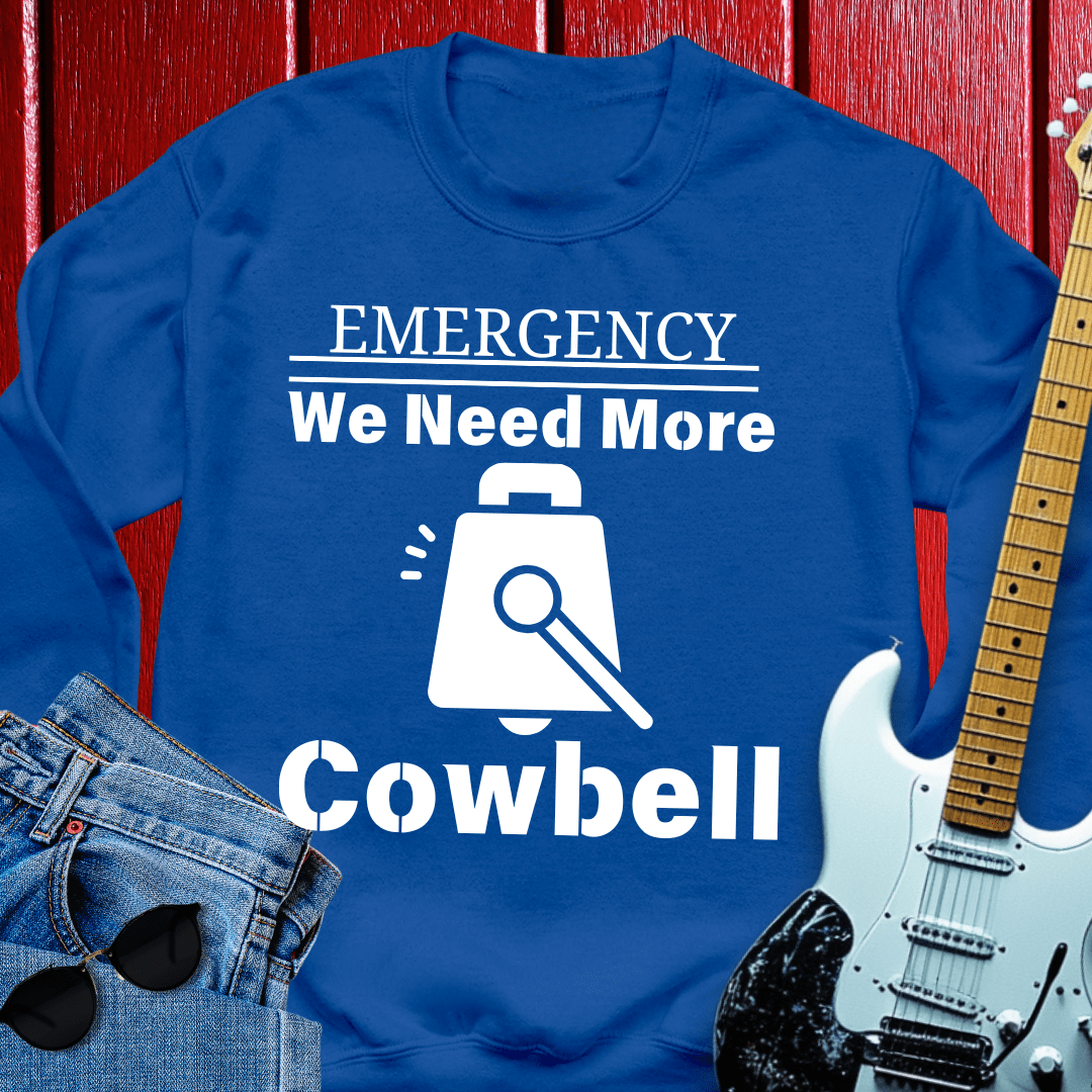Emergency Cowbell Crewneck