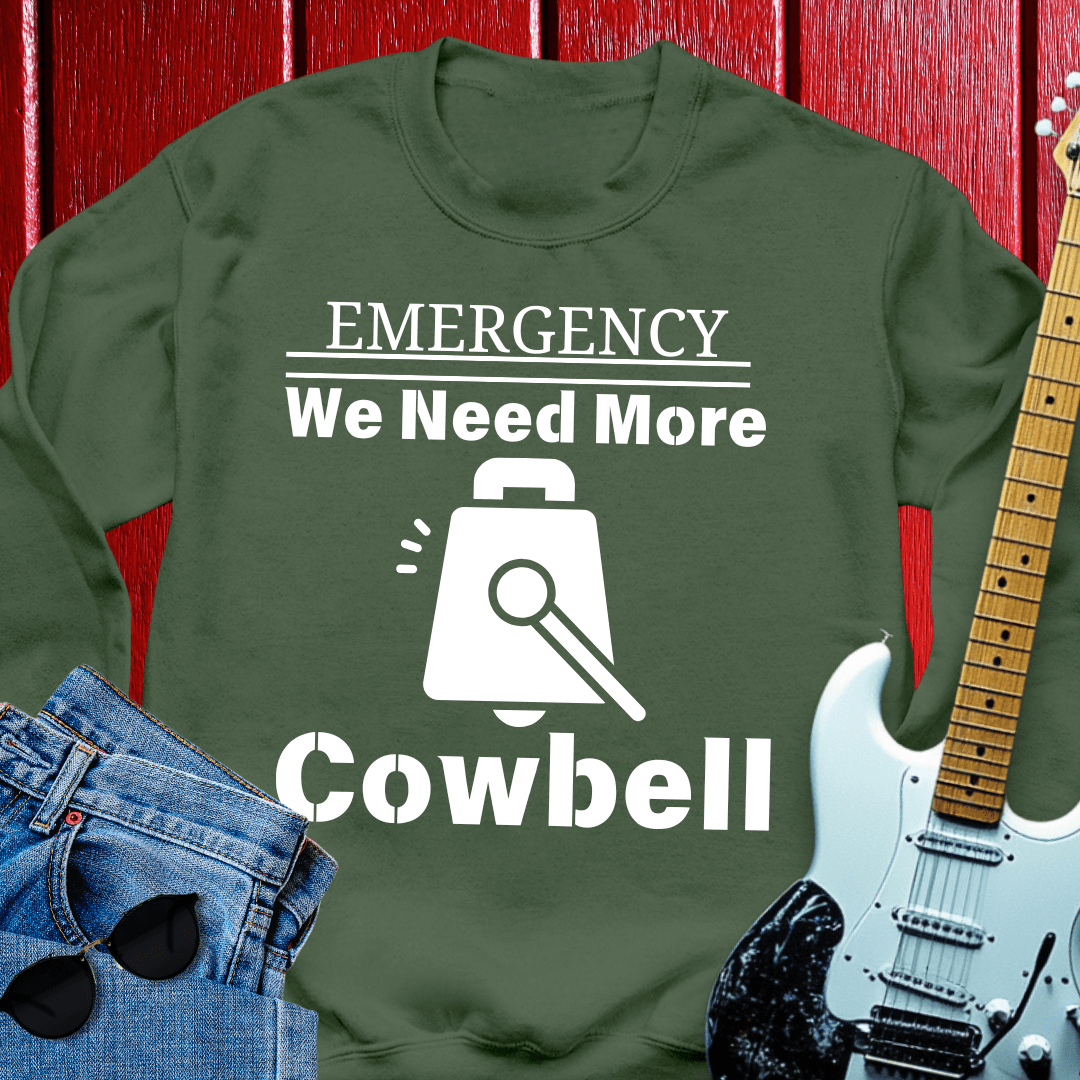Emergency Cowbell Crewneck
