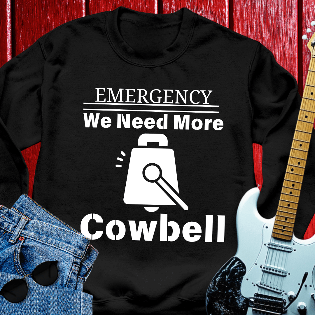 Emergency Cowbell Crewneck