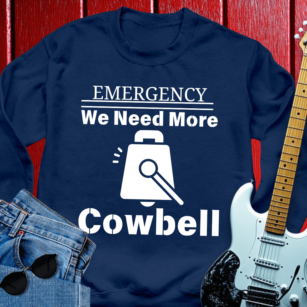 Emergency Cowbell Crewneck