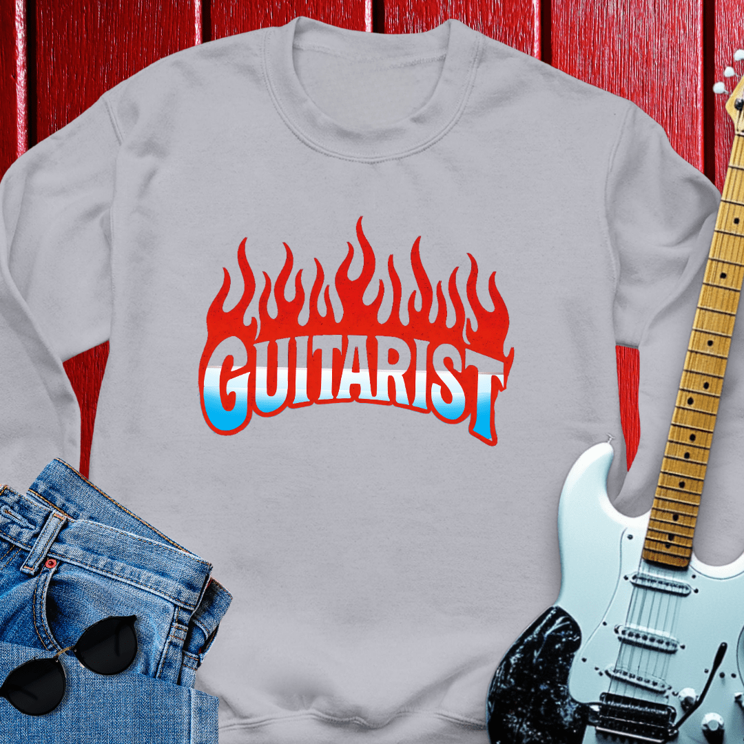 Flame Guitar Crewneck