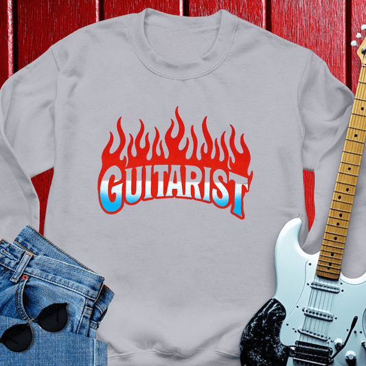 Flame Guitar Crewneck