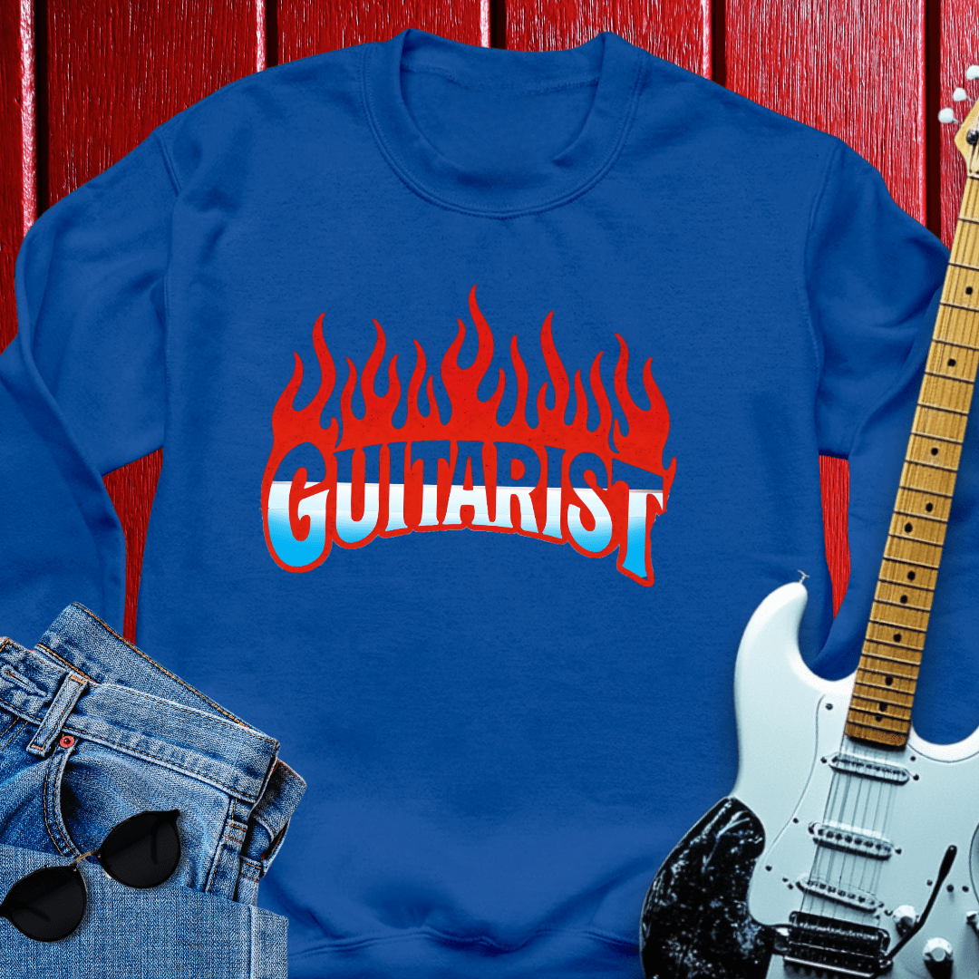 Flame Guitar Crewneck
