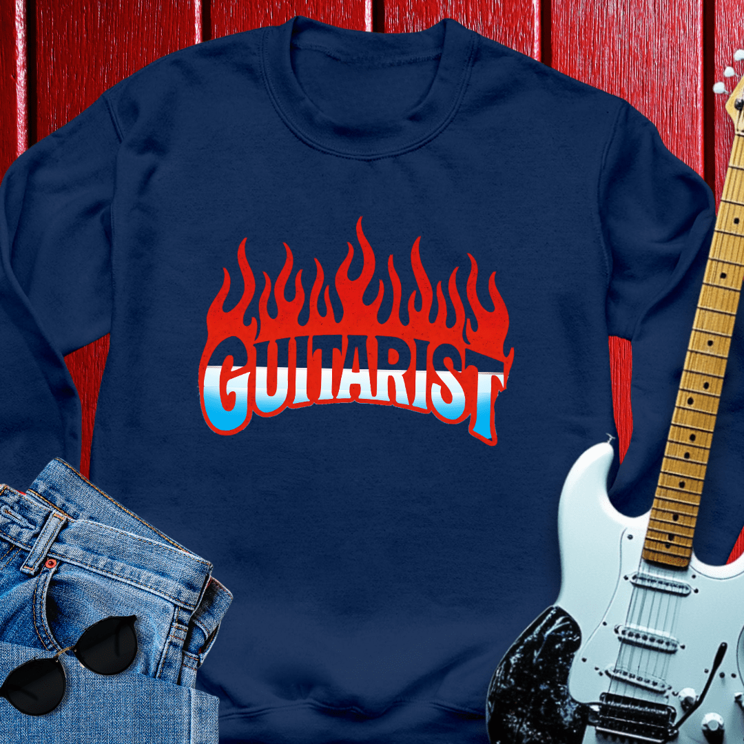 Flame Guitar Crewneck