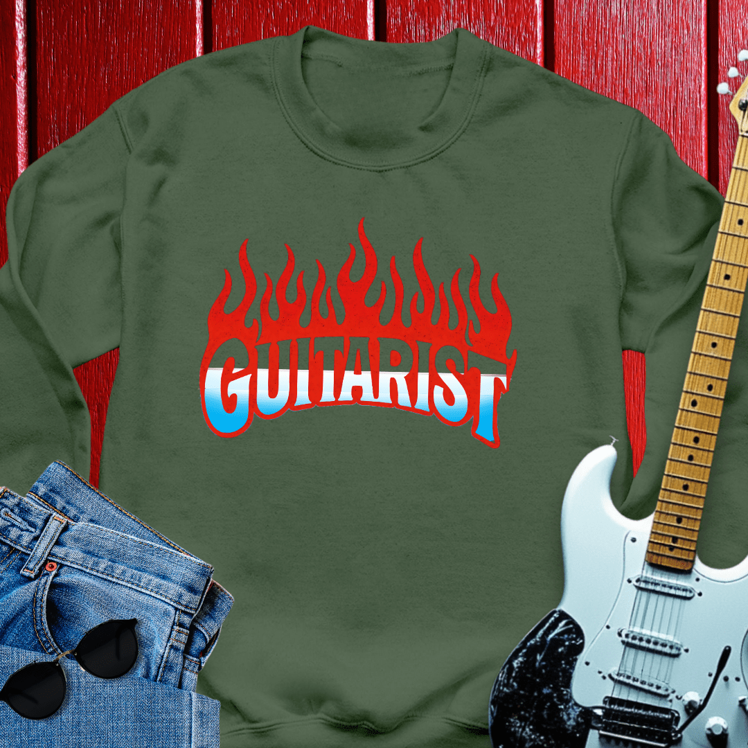 Flame Guitar Crewneck
