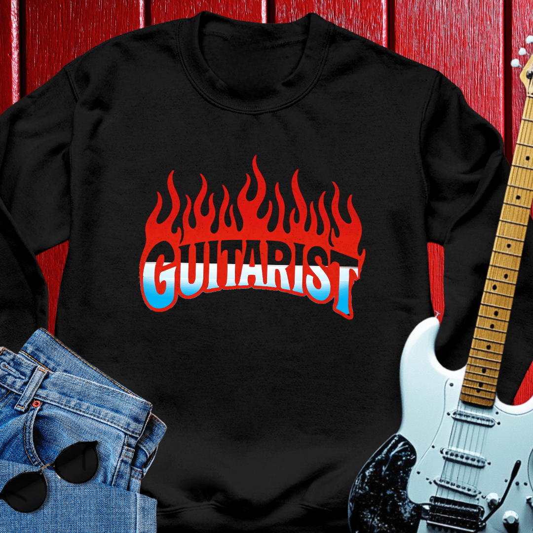 Flame Guitar Crewneck
