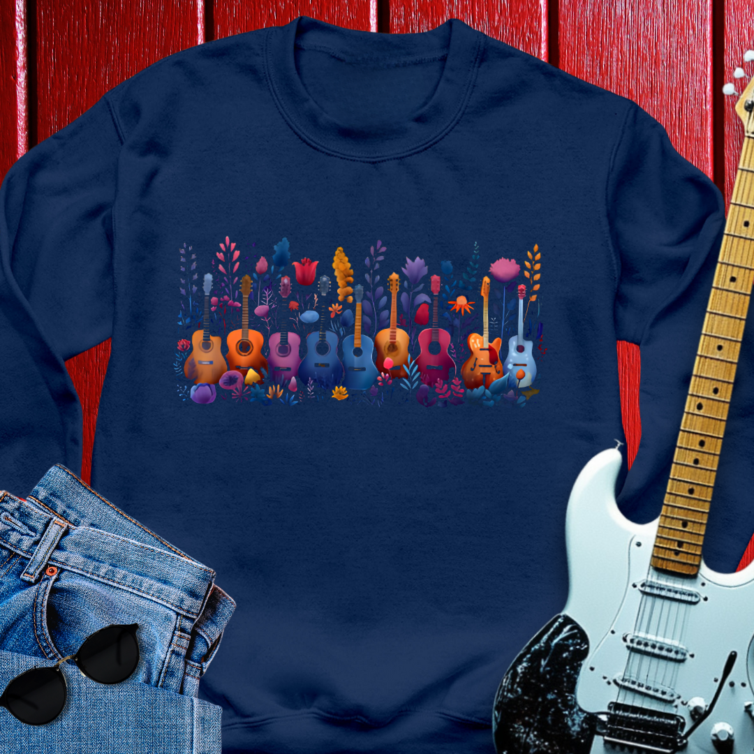 Floral Guitar Crewneck