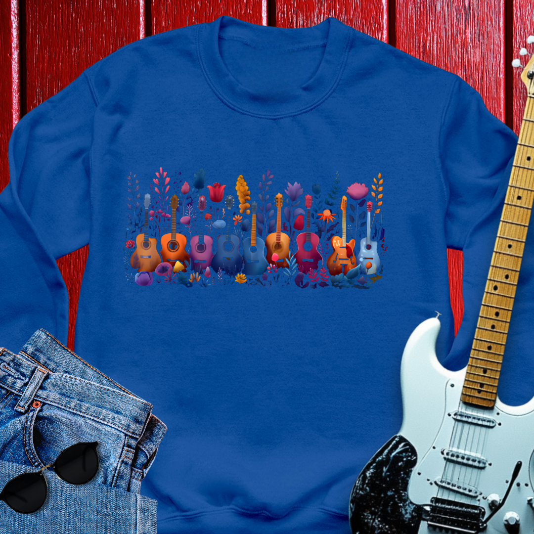 Floral Guitar Crewneck