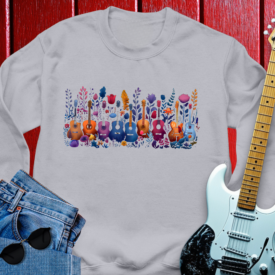Floral Guitar Crewneck