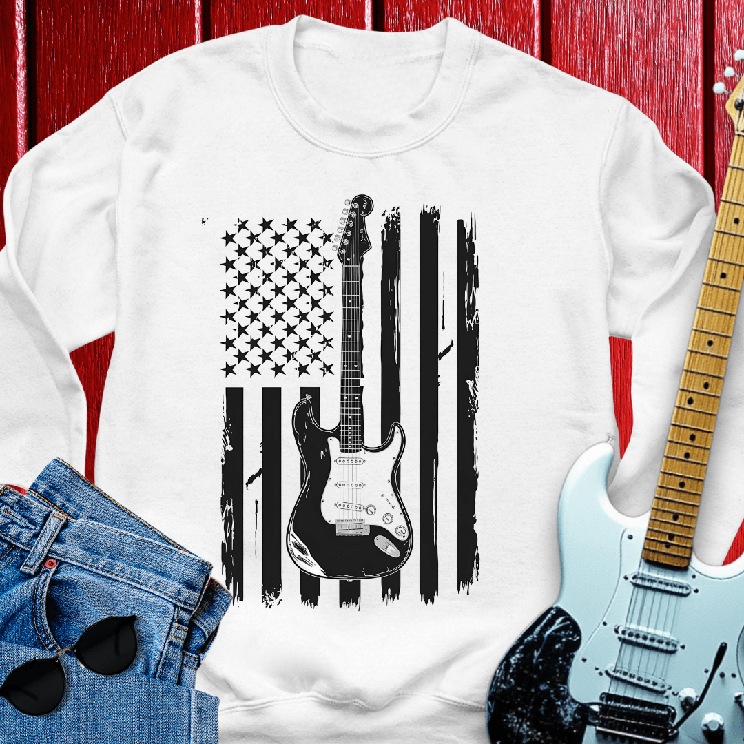 Guitar Flagged Crewneck