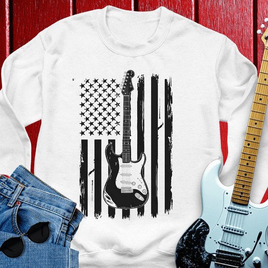 Guitar Flagged Crewneck