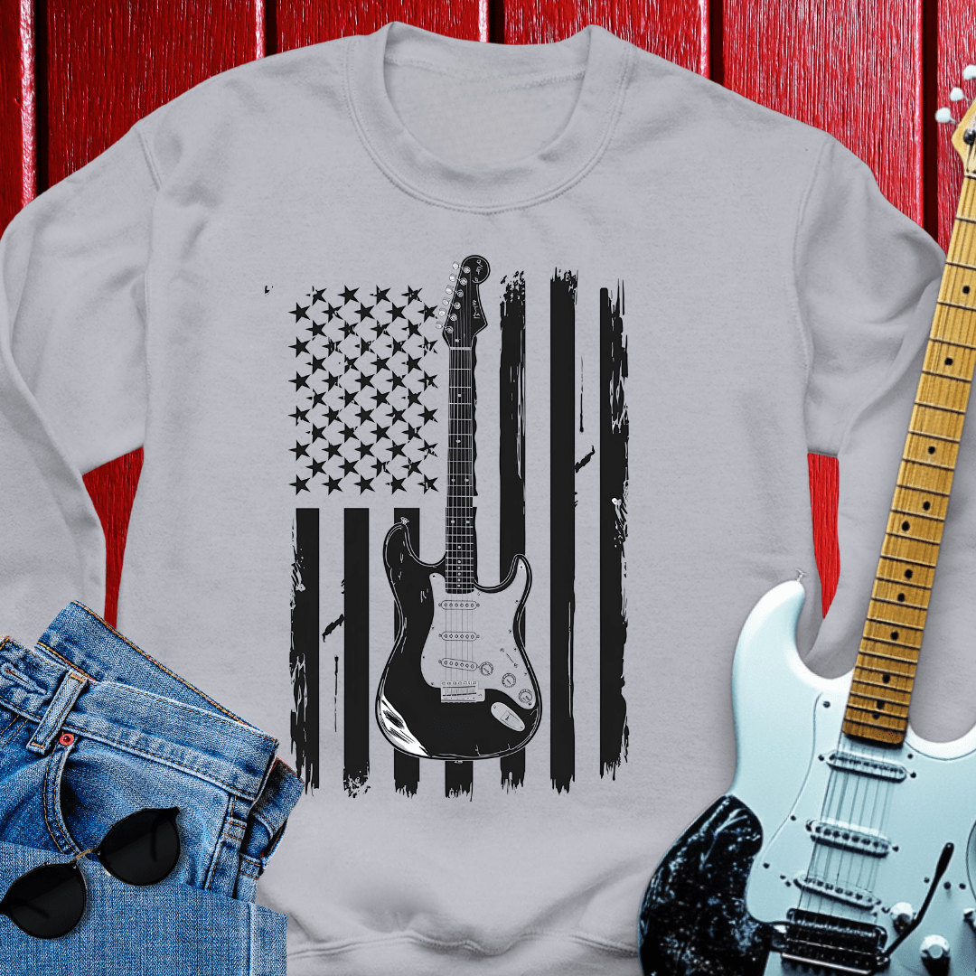 Guitar Flagged Crewneck