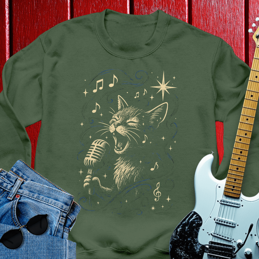 Cat Sings Crewneck