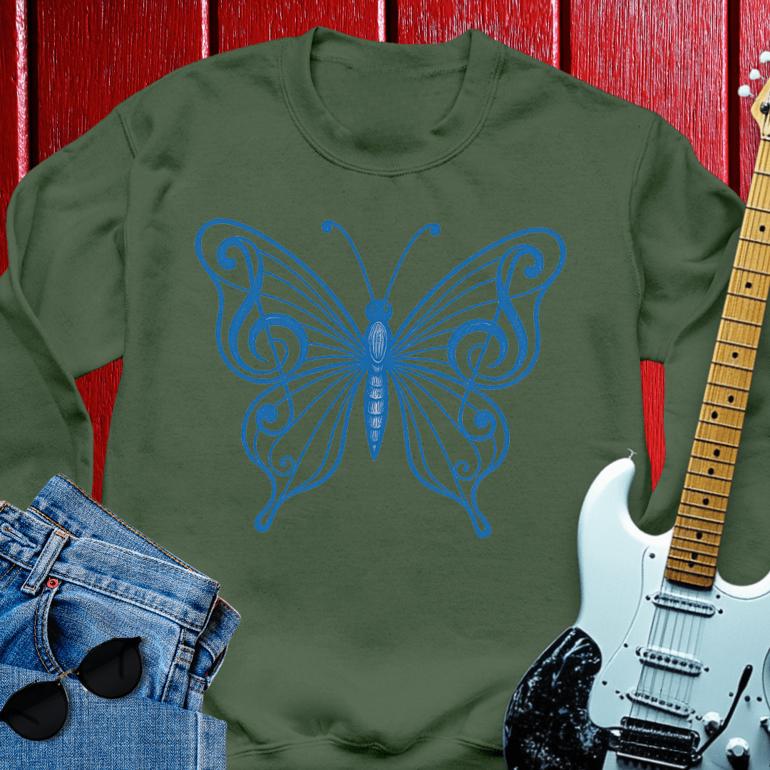 Clef Butterfly Crewneck