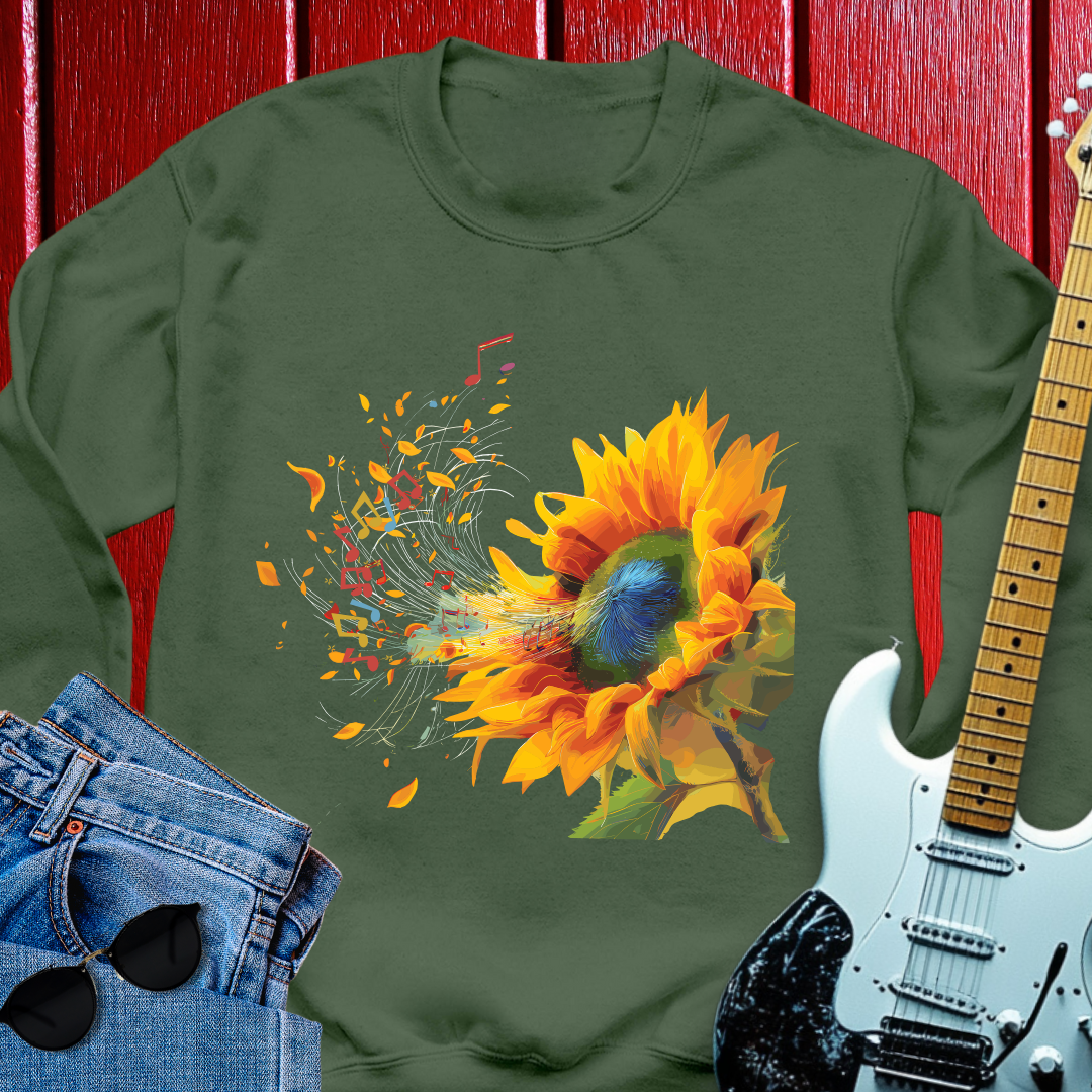 Sunflowers' Music Crewneck
