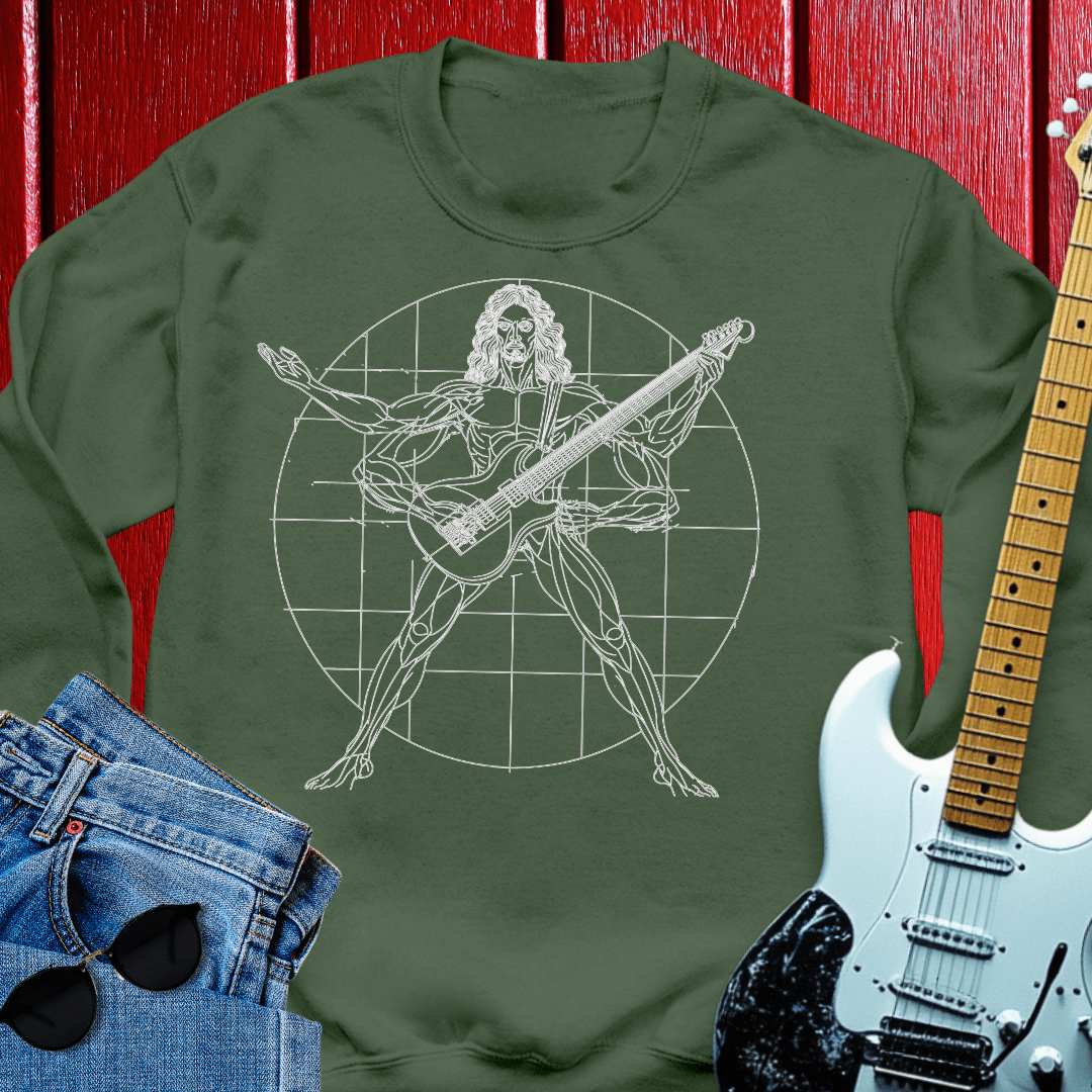 Modern Vitruvian Man Crewneck