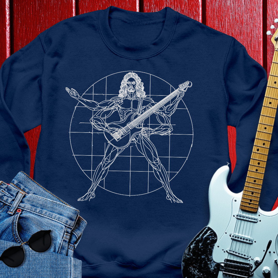 Modern Vitruvian Man Crewneck