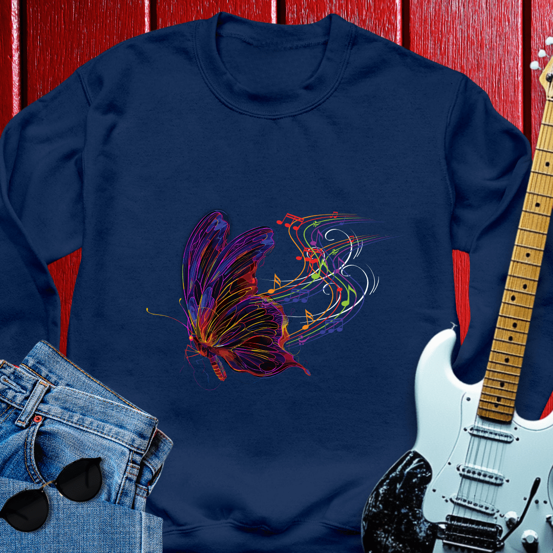 Musical Butterfly Crewneck