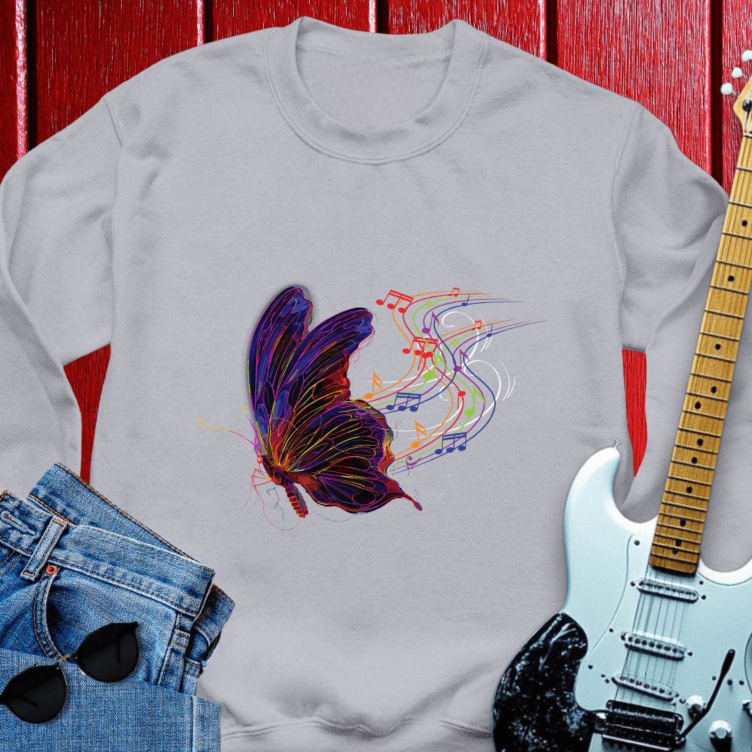 Musical Butterfly Crewneck