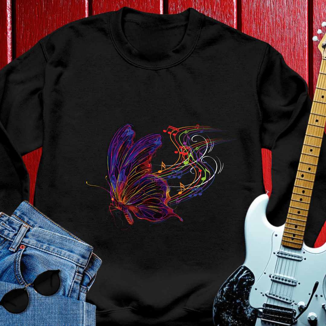Musical Butterfly Crewneck
