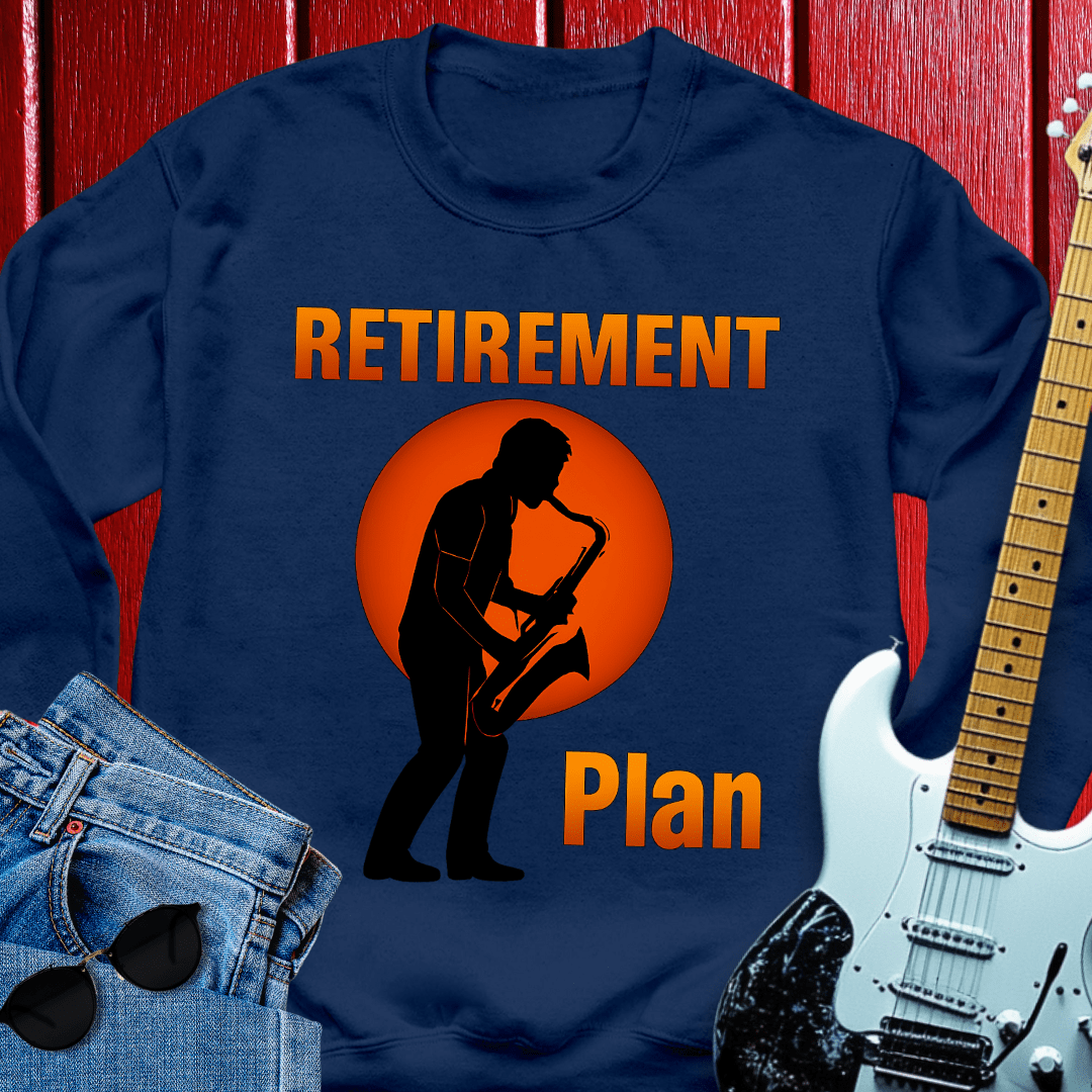 Retirement Saxophone  Crewneck