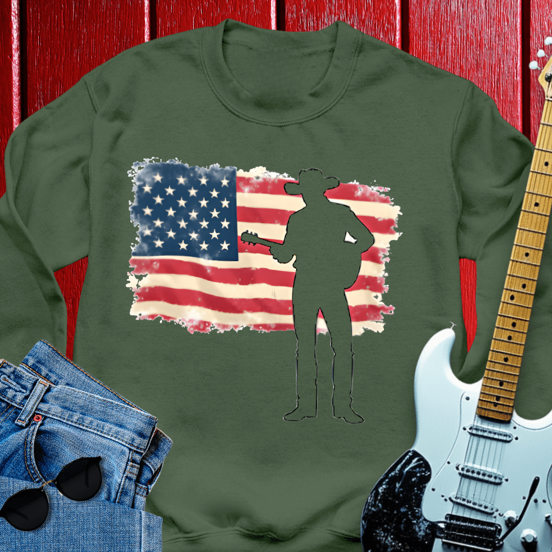Patriotic Cowboy Crewneck