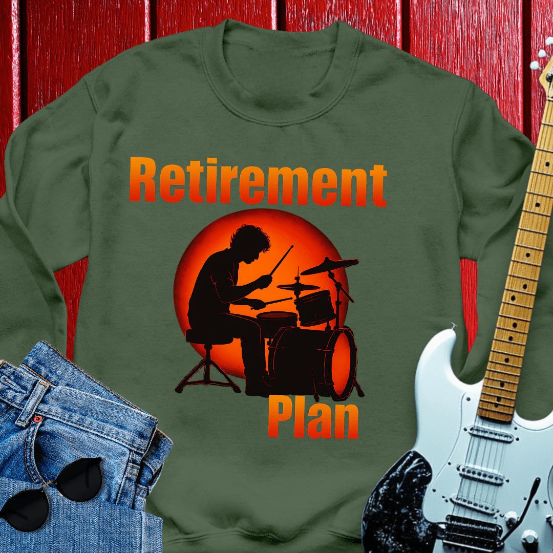 Retirement Drummer Crewneck