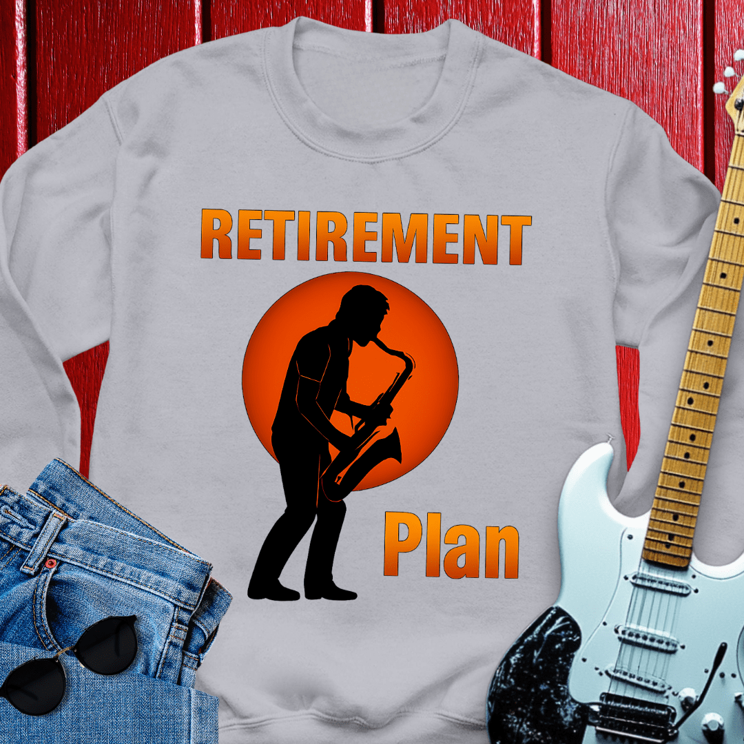 Retirement Saxophone  Crewneck