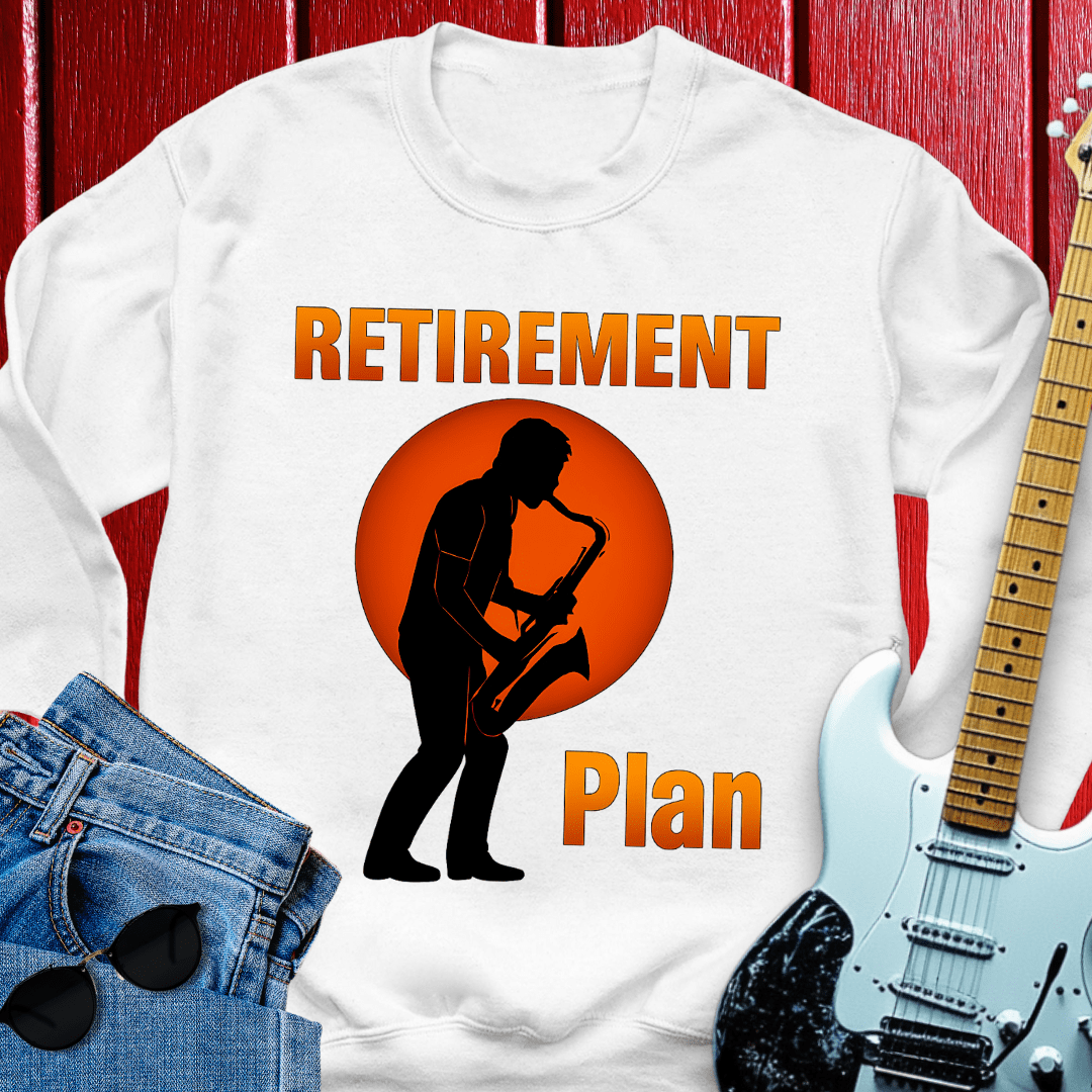 Retirement Saxophone  Crewneck