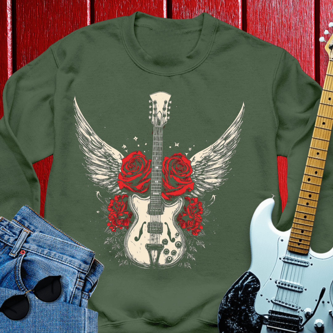 Wings Roses Crewneck