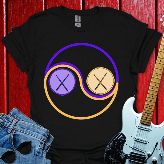 Drums Yin Yan T-shirt