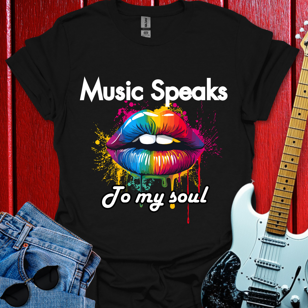 Music Speaks (W/T) T-shirt