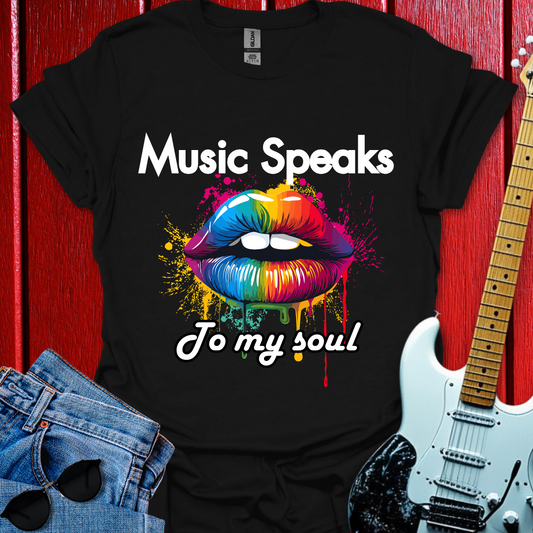 Music Speaks (W/T) T-shirt