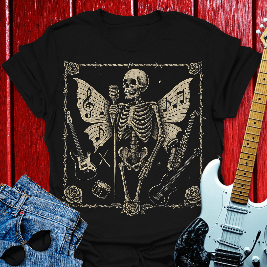 Skeleton Serenade T-shirt