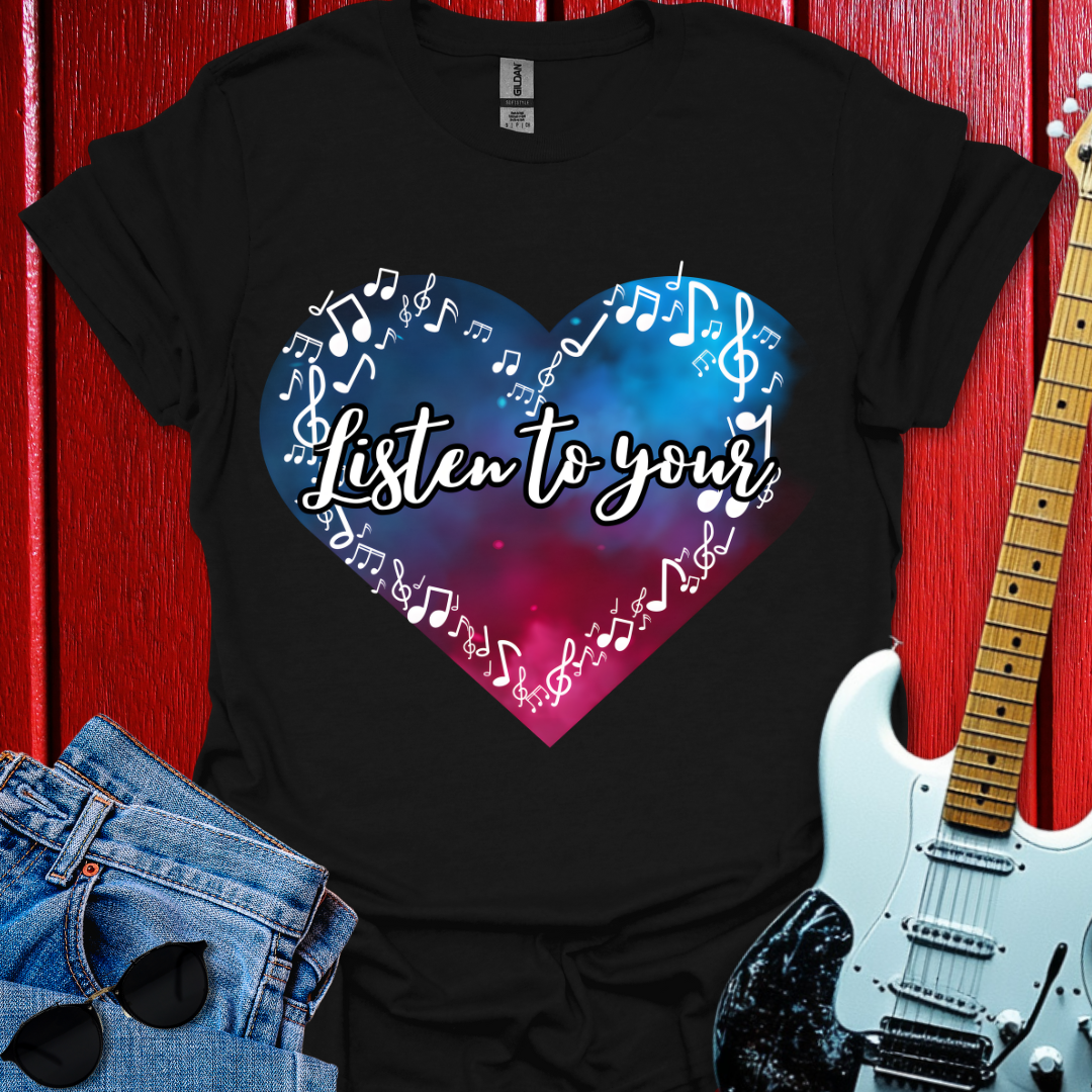 White Heart Note T-shirt