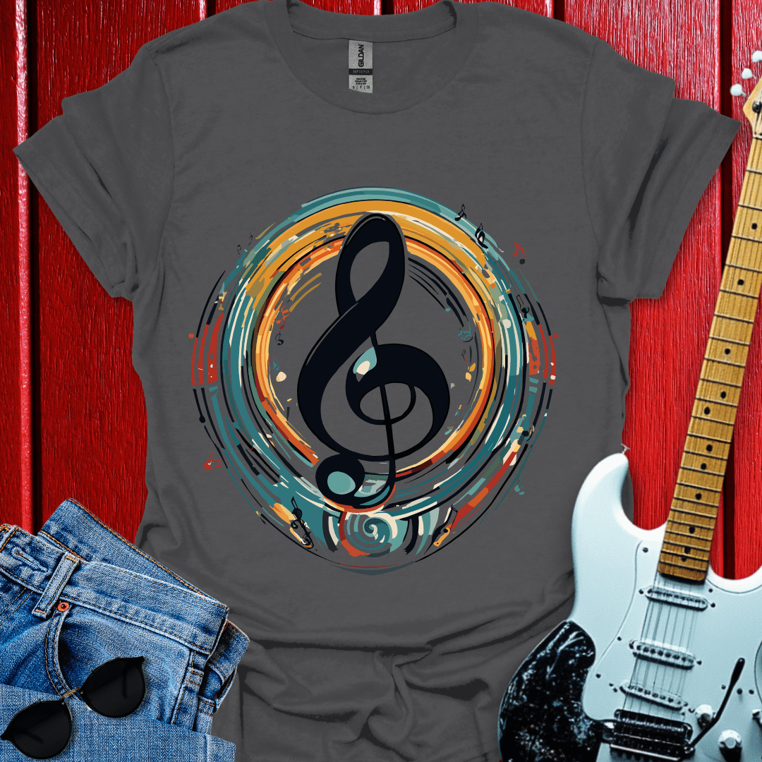 Acrylic Clef Note T-shirt