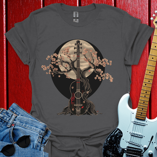 Cherry Blooms Guitar T-shirt