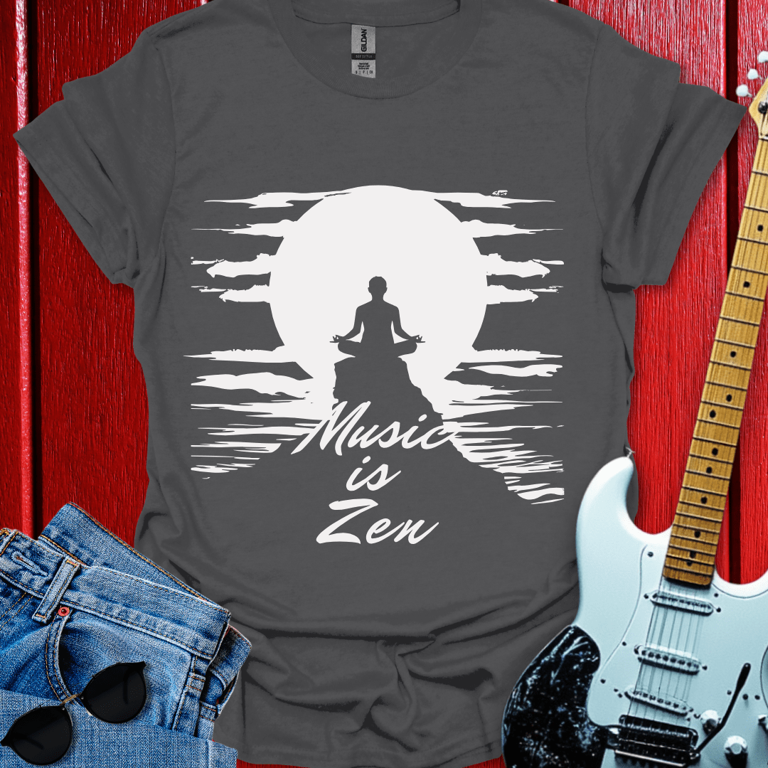 Monochrome Music Is Zen T-shirt