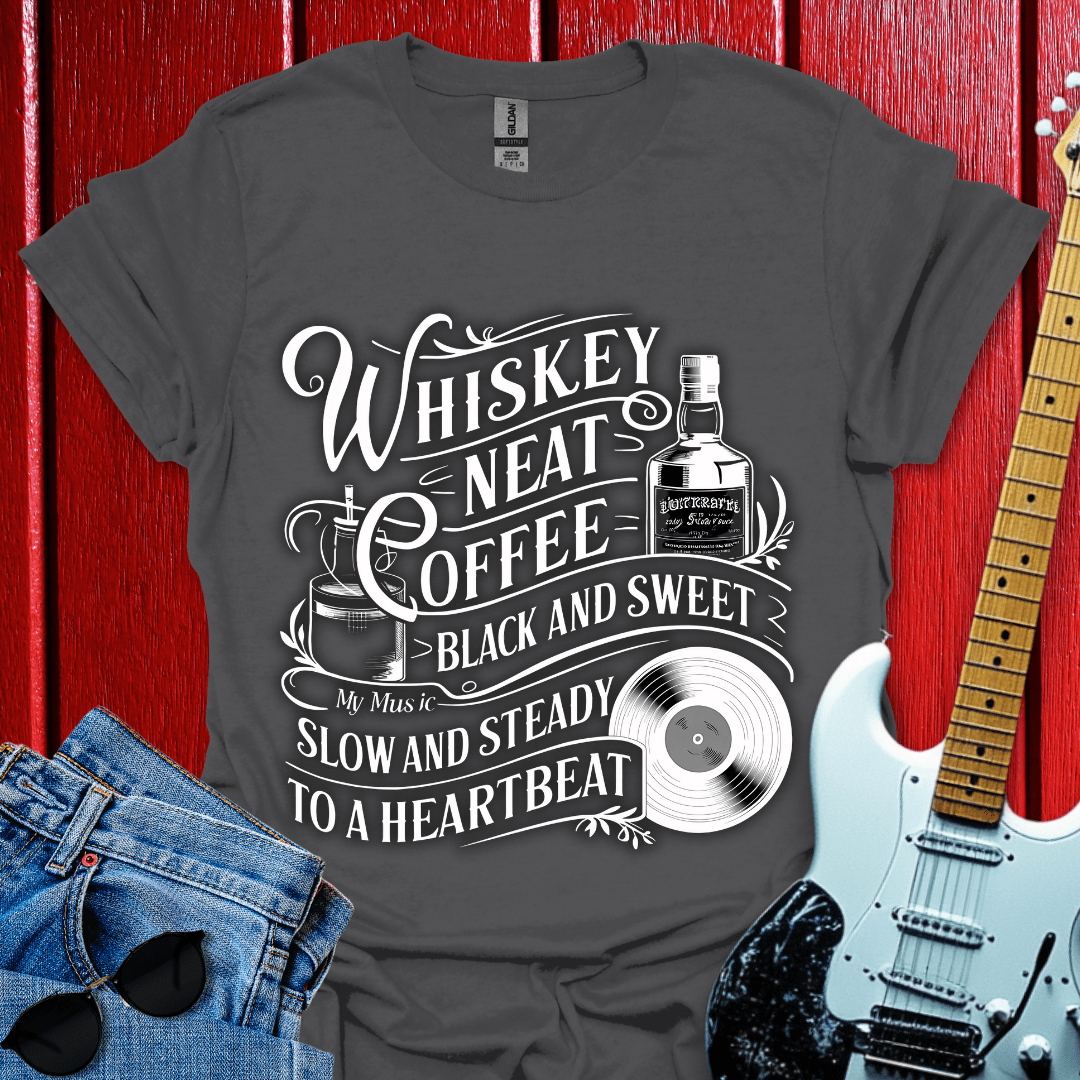Whiskey And Coffee (White) T-shirt